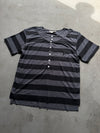 2-Layered Henley Rhinestone Tee