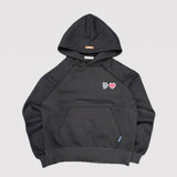 heart patch logo hoodie