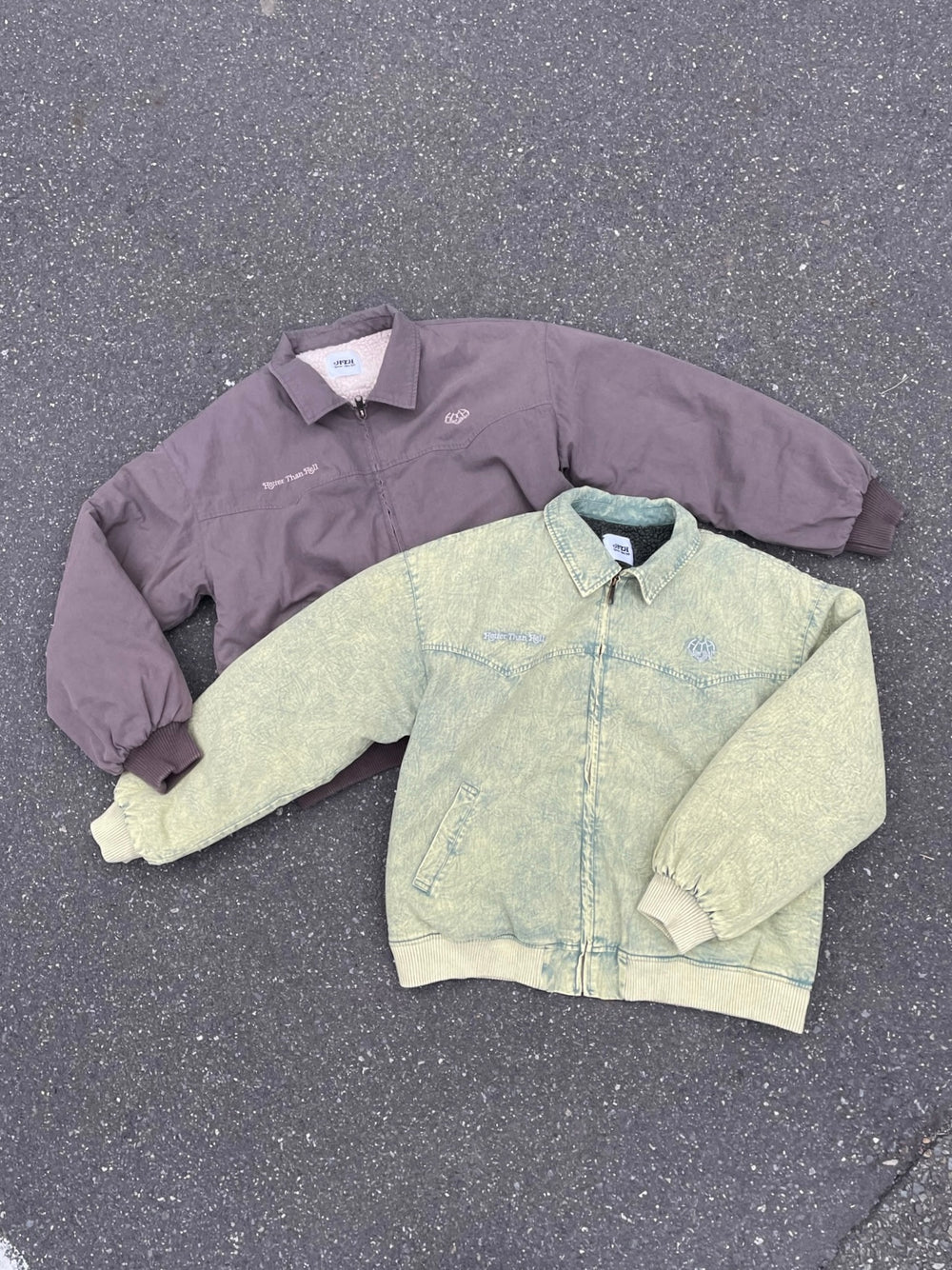 reversible boa blouson