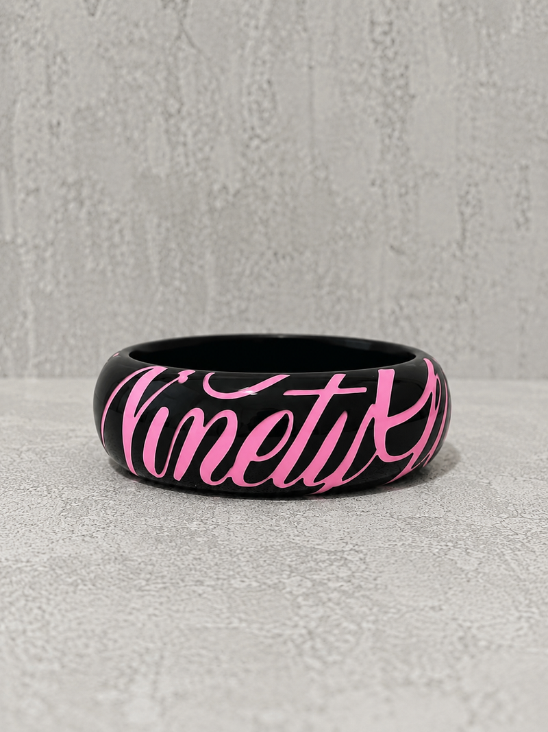Ninety Girl Script Bangle – YZ
