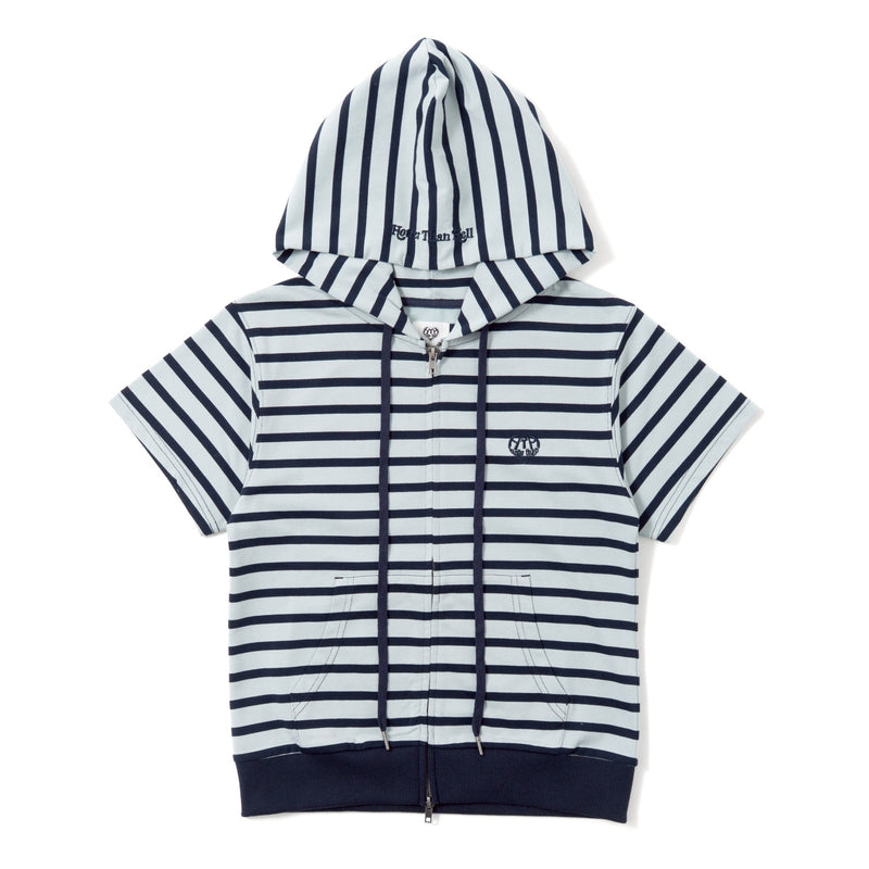 Assort Short sleeve zip hoodie