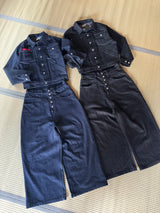 Wide baggy painter denim pants