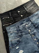 2-Layered Distressed Low-Rise Denim 