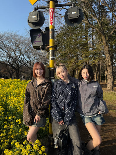 yung logo assortment nylon blouson