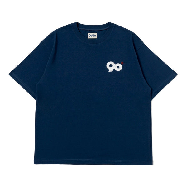 90 Logo Tee（Blue×White） – YZ