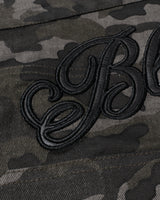 BU CAMOUFLAGE PATTERN BAGGY SHORTS