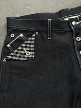 Selvedge Check Flap Buggy Jorts