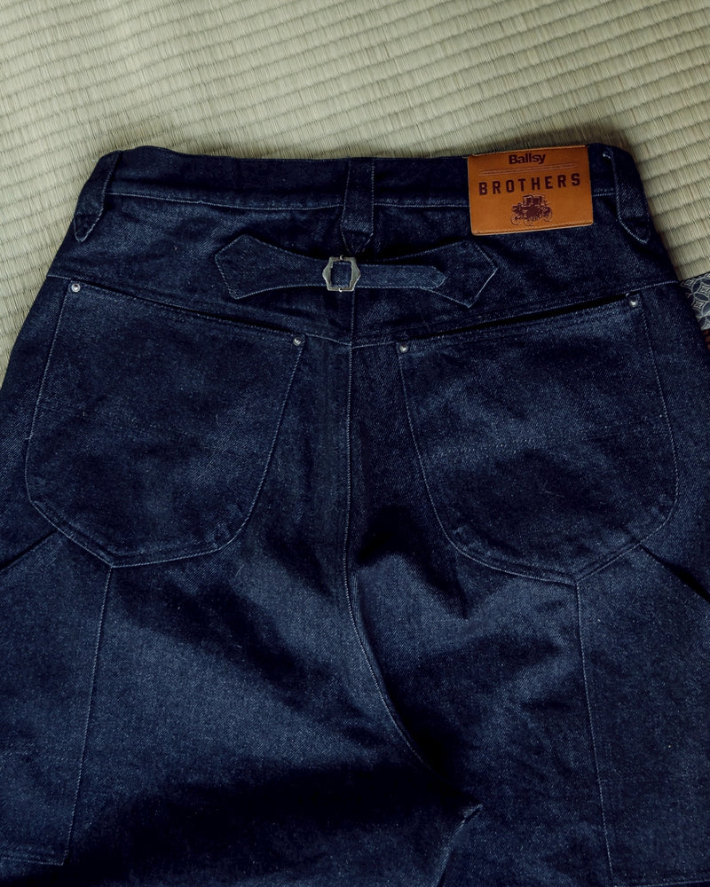 Wide baggy painter denim pants