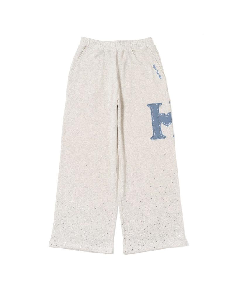 H HEART RHINESTONE SWEAT PANTS – YZ