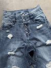 2-Layered Distressed Low-Rise Denim 