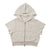 short sleeve zip hoodie