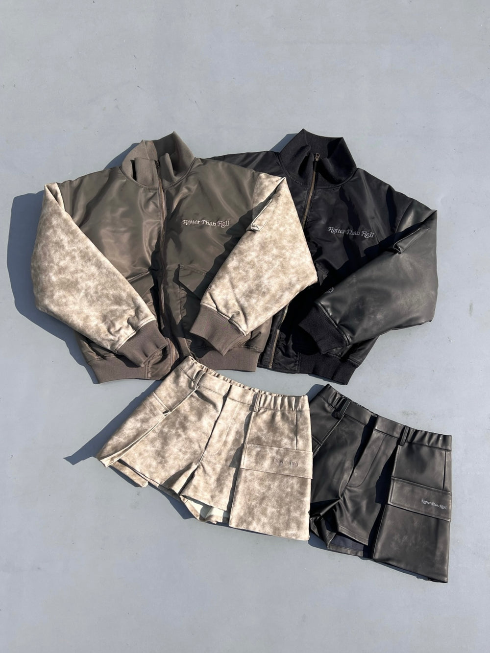 HTH switching eco leather blouson