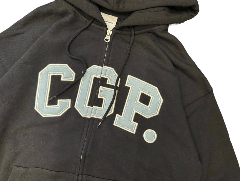 CGP arch logo hooded zip-up CBESUTC001