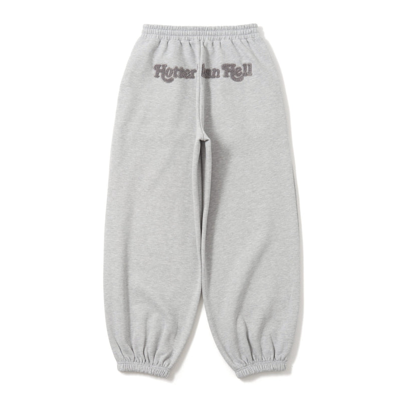 glitter back logo sweat pants