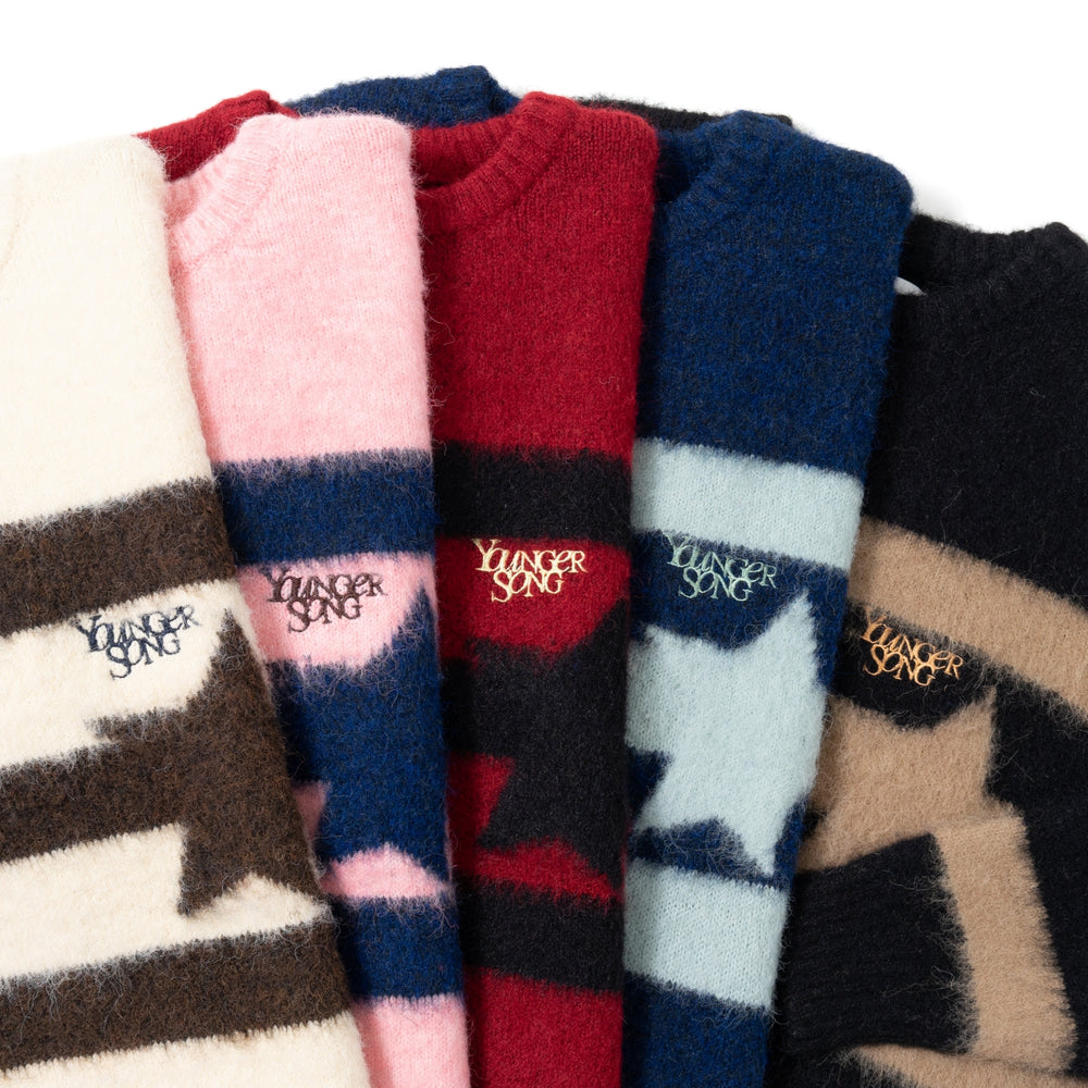 shaggy star border knit – YZ