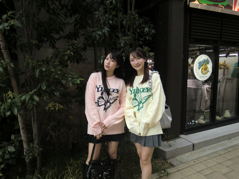 Butterfly Logo Lame Knit