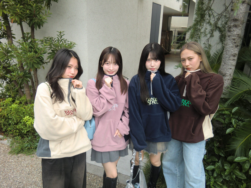 bi-color fleece half zip – YZ