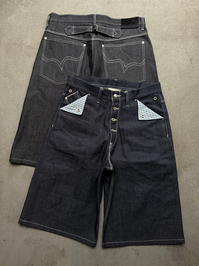 Selvedge Check Flap Buggy Jorts