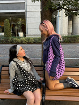 dot pattern shoulder bag 