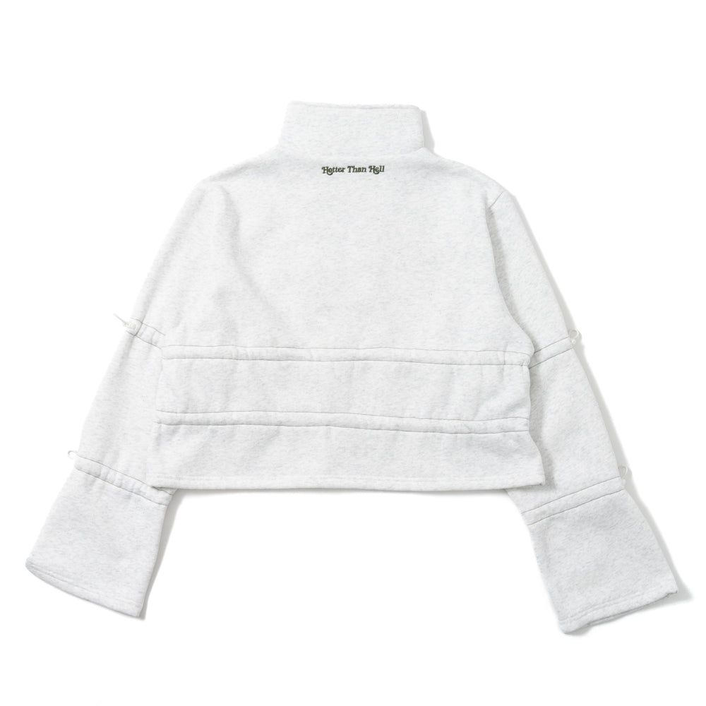 Draw cord half zip sweat – YZ