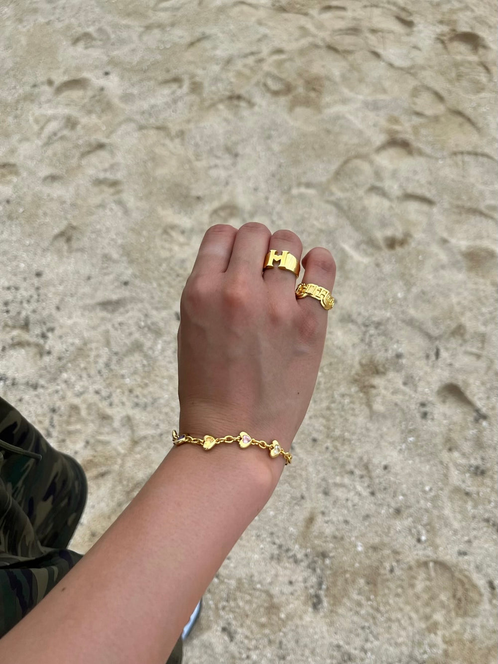 yoshikiジュエリー　ブレスレット CROSSING STAR & MOON BRACELET(2JU0297)K10 ブレスレット｜スター