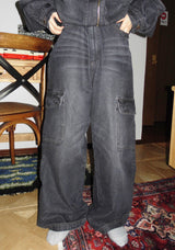 denim cargo pants