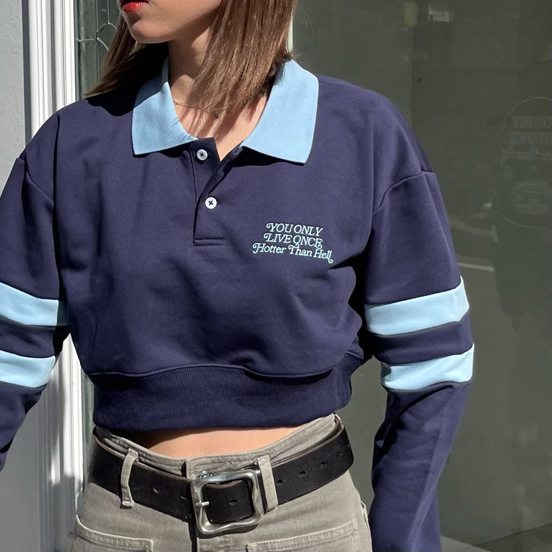 polo cropped sweat