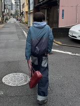 Two tone pocket jeans