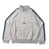 velours track half zip jacket