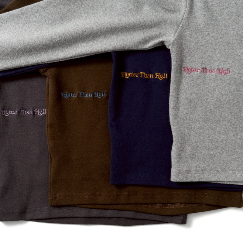 H heart check pattern long Tee