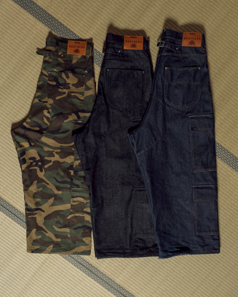 Assortment cargo denim pants