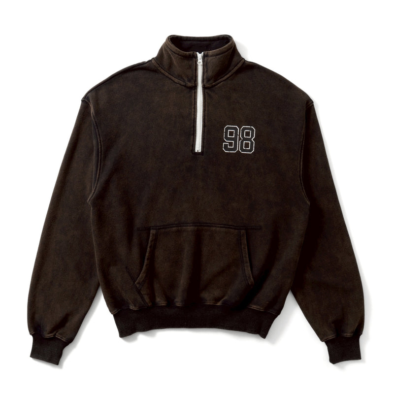 98vintage logo half zip