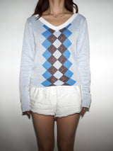 ARGYLE SWITCH KNIT 