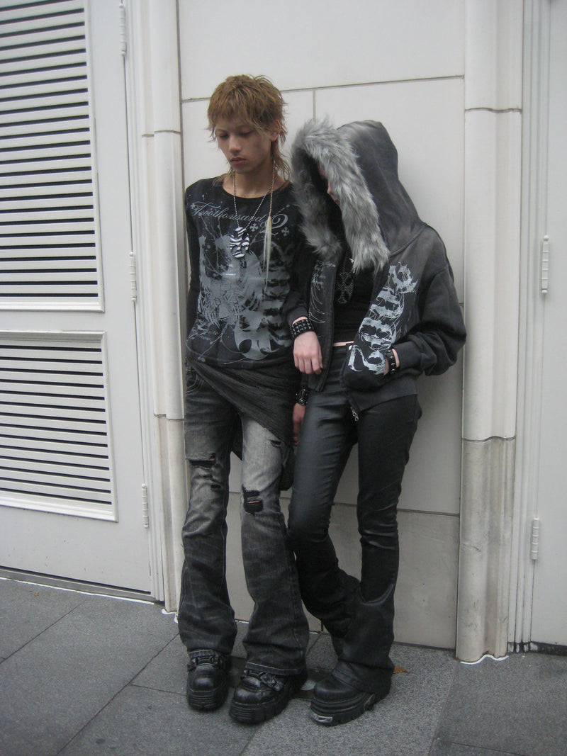 카오스 워시드 써멀 L/S 티 