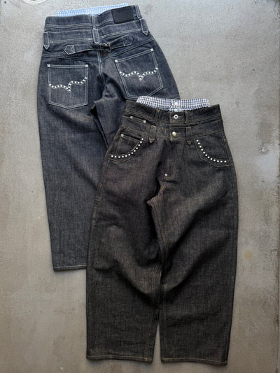 3-Layered Pearl Low-Rise Denim