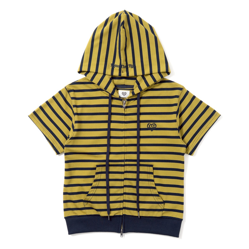 Assort Short sleeve zip hoodie