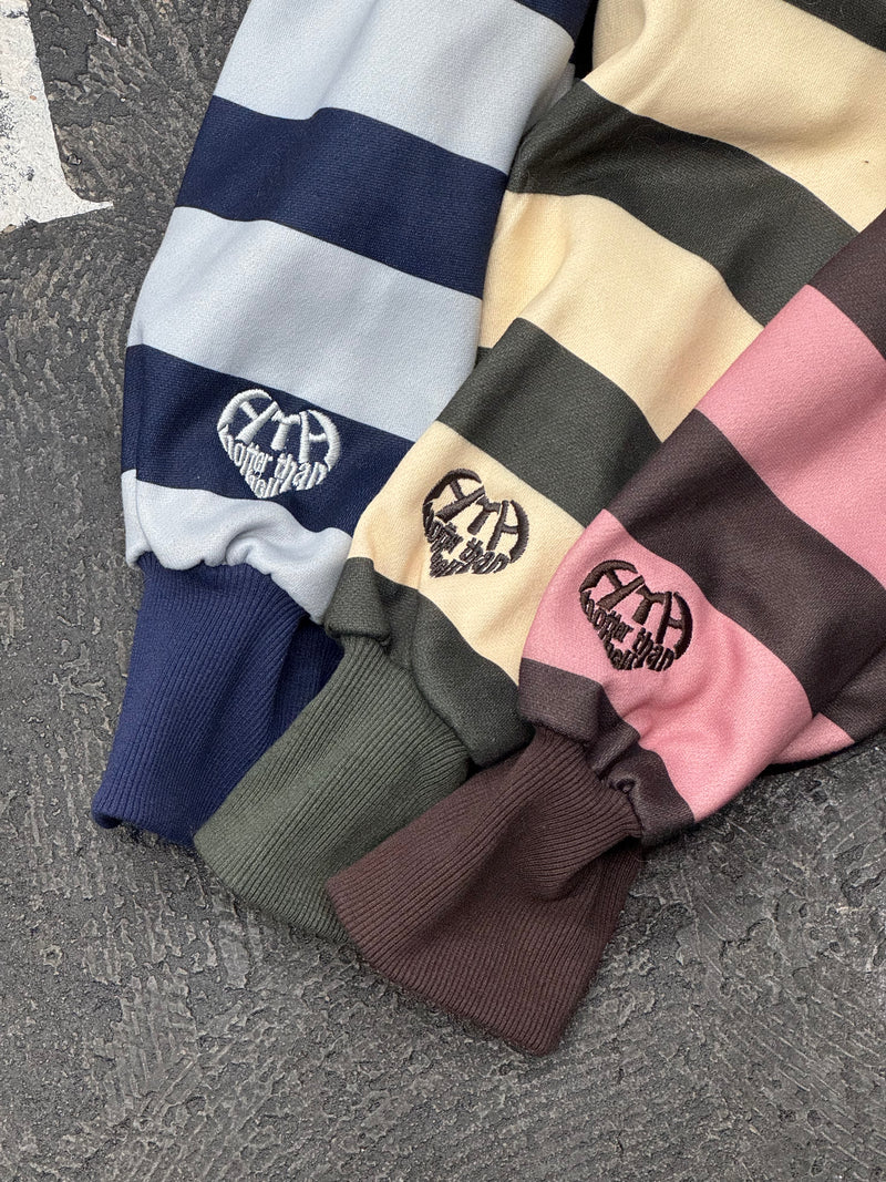 border heart logo hoodie