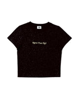 GLITTER HEART LOGO TEE