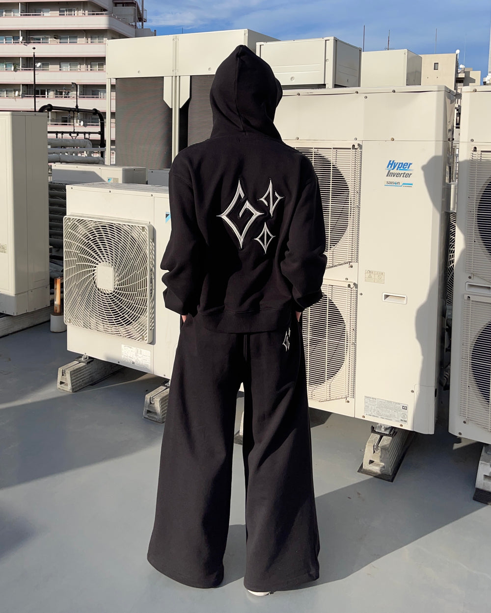 genzai Metal Logo Sweat Baggy Pants – YZ