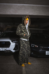 Tribal logo balloon baggy pants