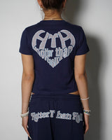 HEART LOGO APPLIQUE TEE