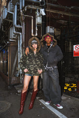 Tribal logo denim jacket 