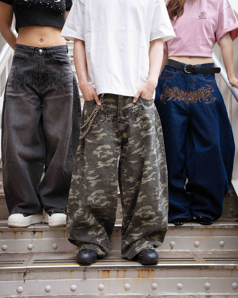 Tribal logo balloon baggy pants – YZ