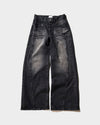 CRUSH FADE SIDE SEEM BOOTS CUT JEANS 