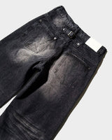 CRUSH FADE SIDE SEEM BOOTS CUT JEANS 