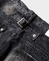 CRUSH FADE SIDE SEEM BOOTS CUT JEANS 