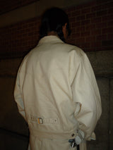 Rigid box short denim jacket