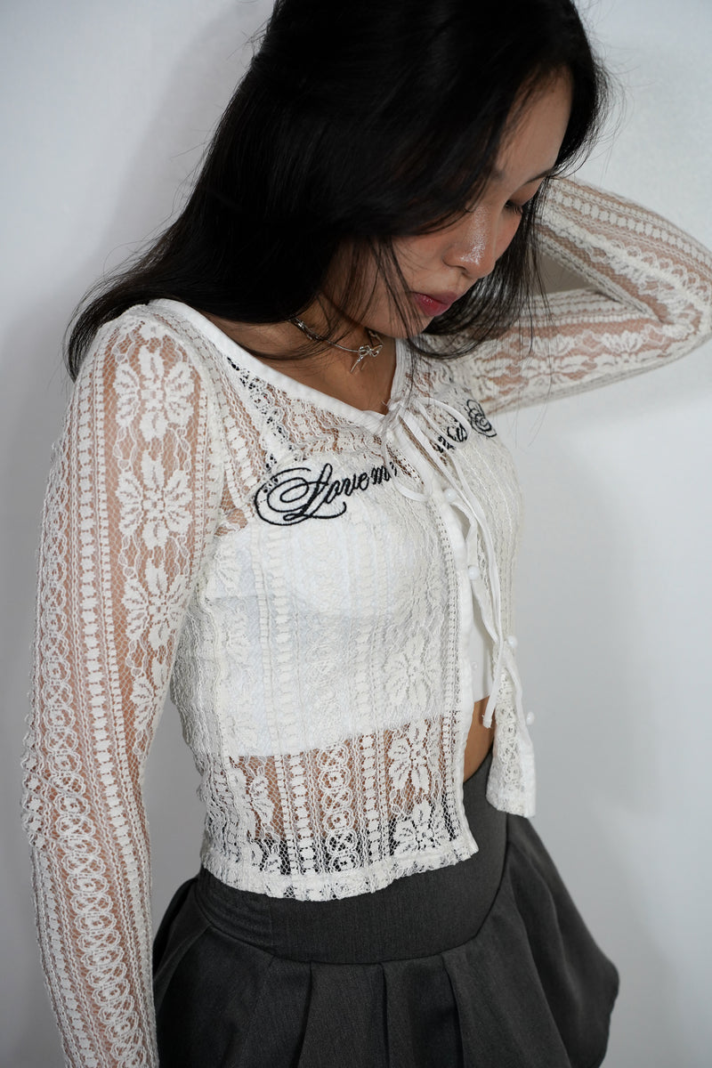 classical lace cardigan