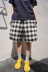 Relaxed Check Shorts