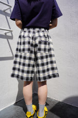 Relaxed Check Shorts